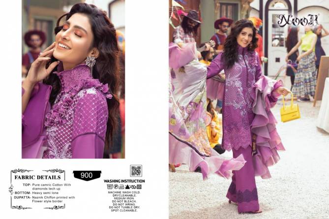 Noor Mushq 1 Latest  Embroidery Work With peach Pakistani Salwar Suit Collection 